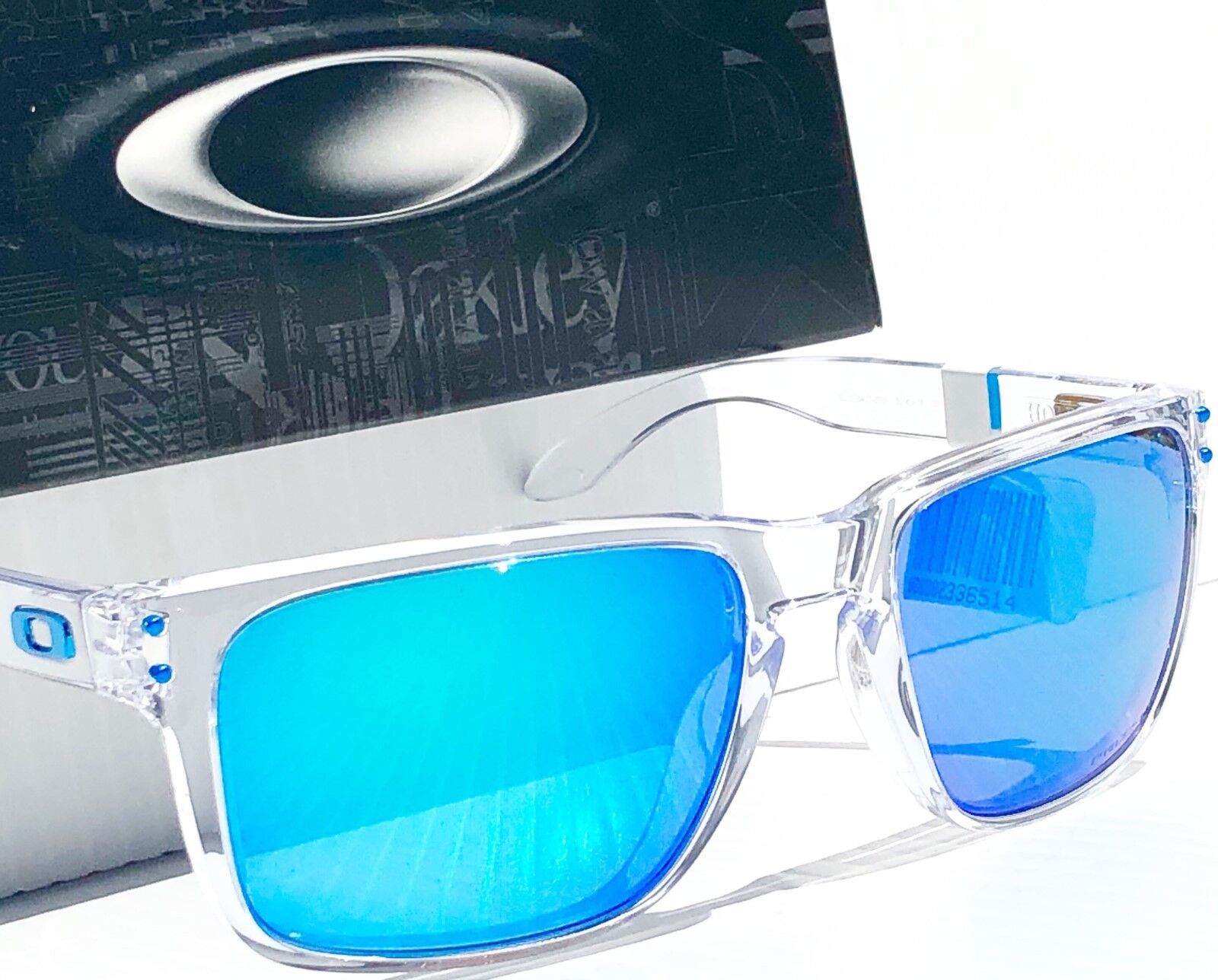 Oakley HOLBROOK XL in Clear Frame with POLARIZED PRIZM Sapphire