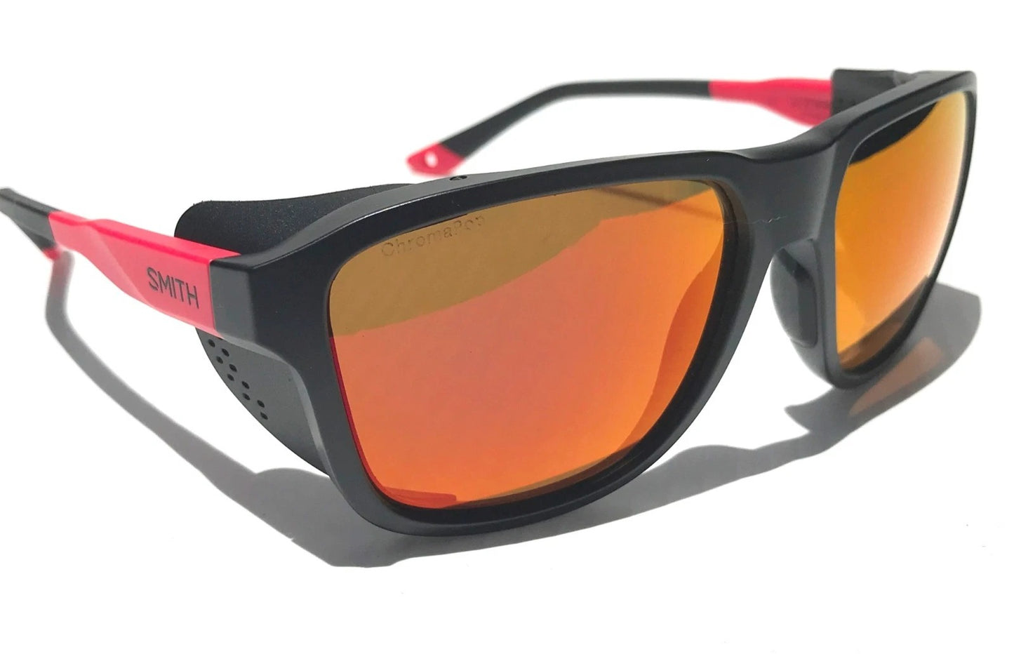 Smith Optics EMBARK Matte Black Horizon Red Frame ChromaPop POLARIZED Red Mirror Sunglass