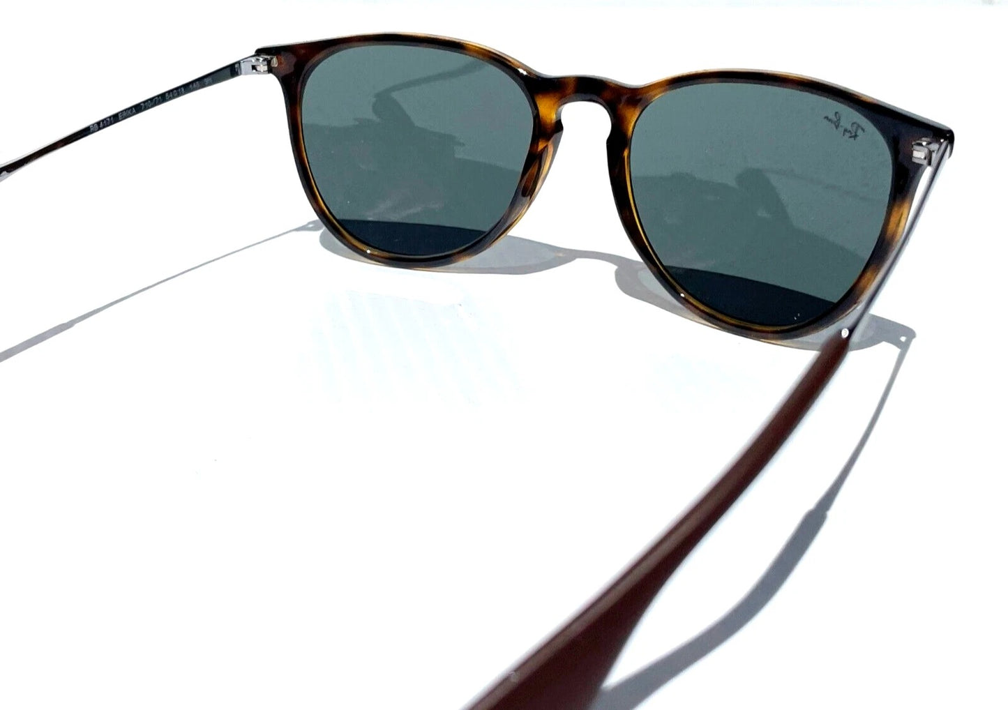 Ray Ban ERIKA Tortoise Frame Dark Green Grey Lens Sunglass RB 4171 710/71