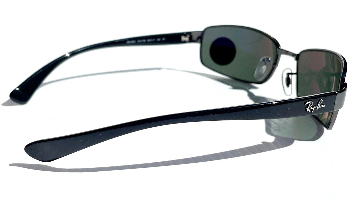 Ray Ban Gunmetal Frame with POLARIZED Dark Green Lens Sunglass RB 3364 004/58