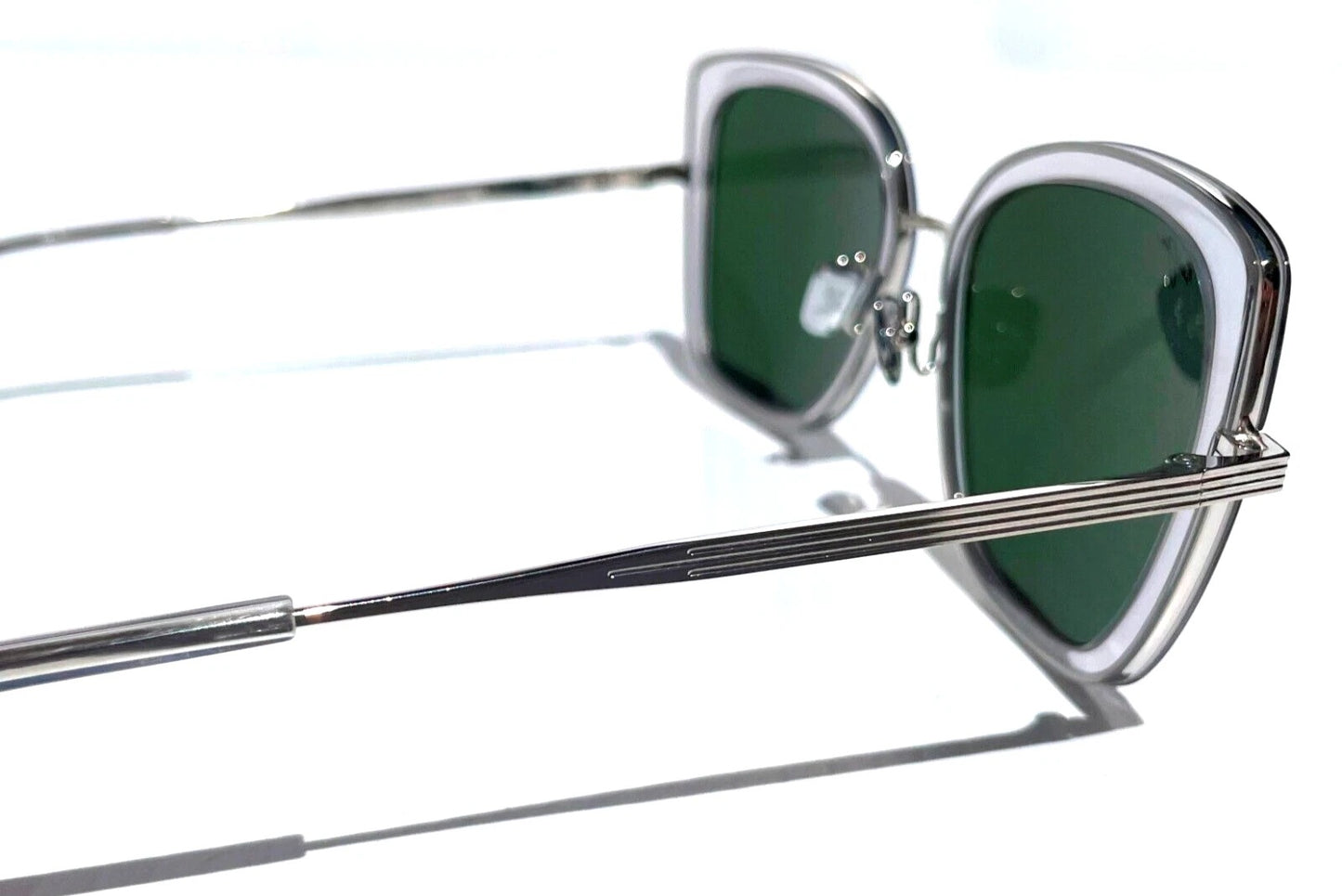Maui Jim VIOLET LAKE Transparent Clear Frame POLARIZED Maui Blue Lens Sunglass B843-11