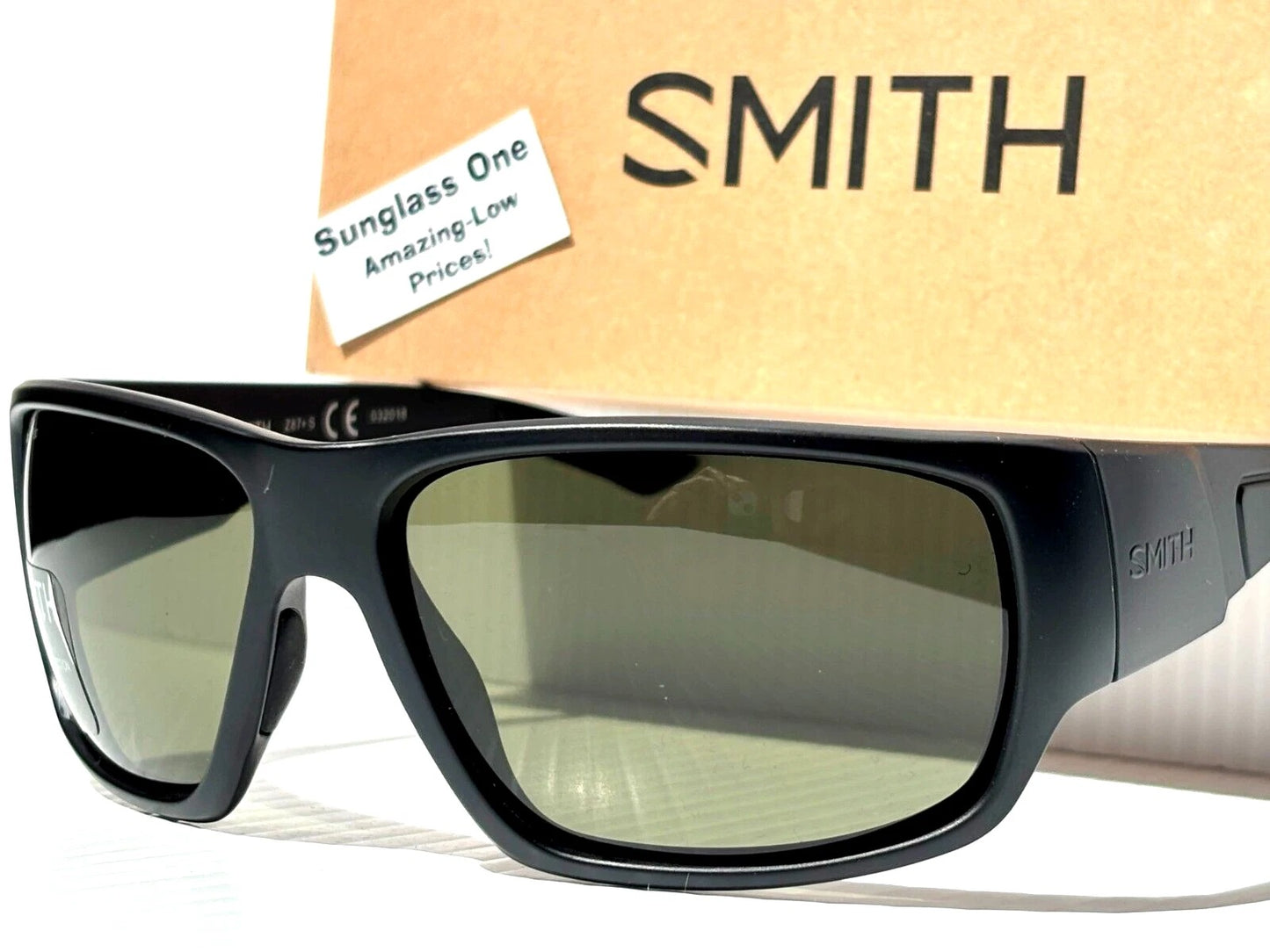 Smith Optics DRAGSTRIP TACTICAL Matte Black Frame ChromaPop POLARIZED Gray Green Lens Sunglass