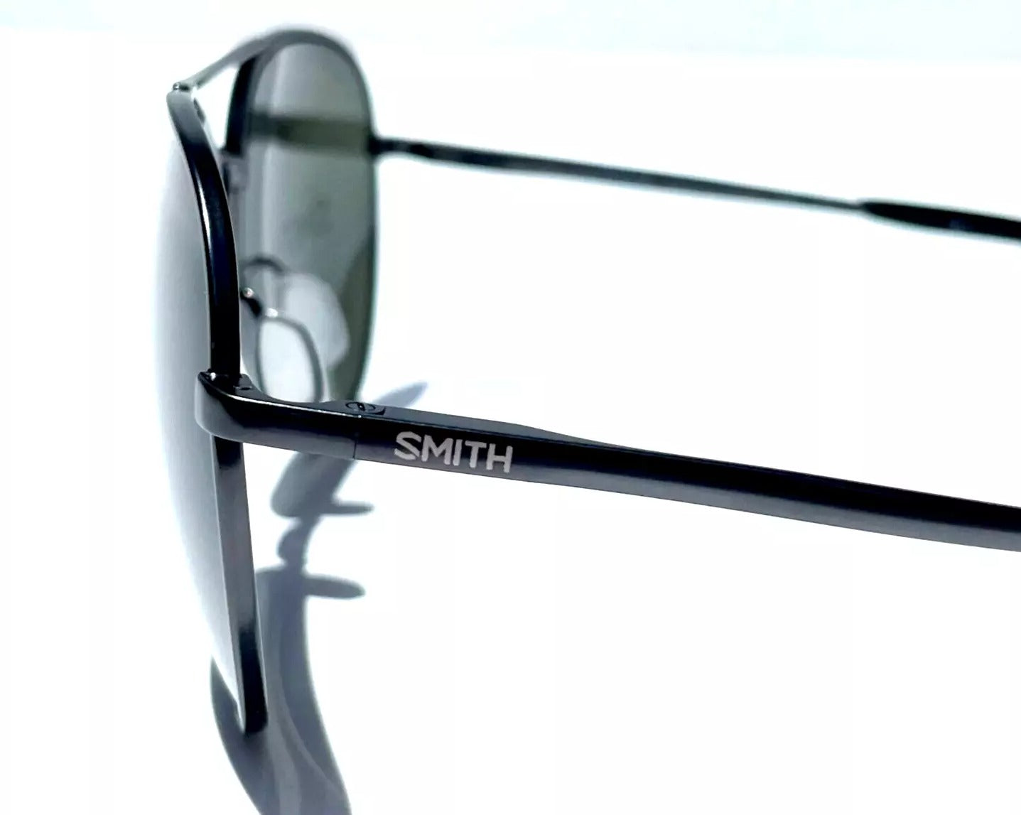 Smith Optics LAYBACK Matte Gunmetal Frame Carbonic POLARIZED Grey Green Lens Sunglass R80