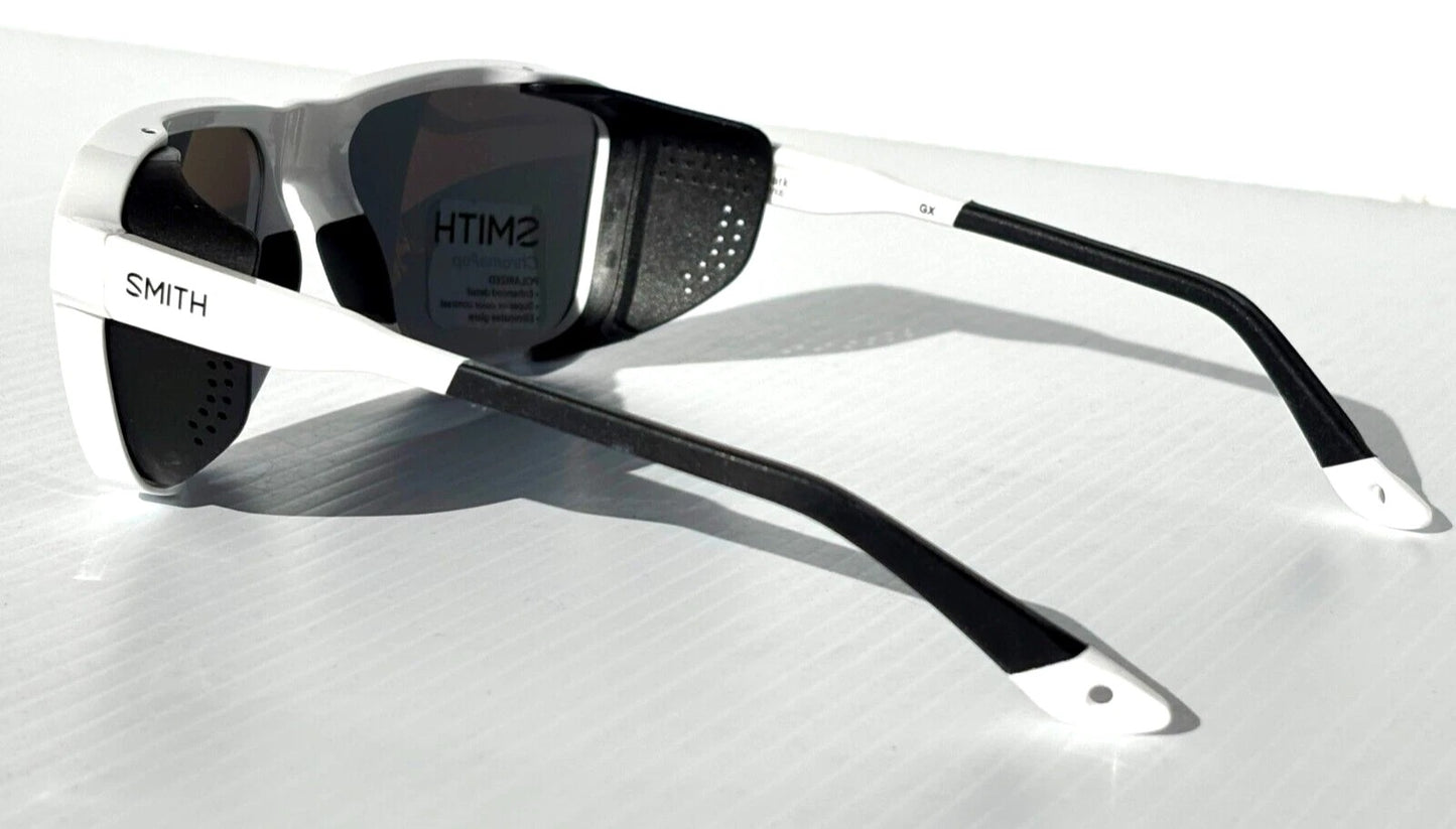 Smith Optics EMBARK White Frame ChromaPop POLARIZED Platinum Mirror Lens Sunglass