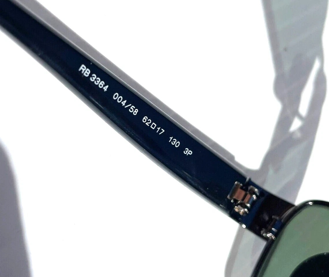 Ray Ban Gunmetal Frame with POLARIZED Dark Green Lens Sunglass RB 3364 004/58