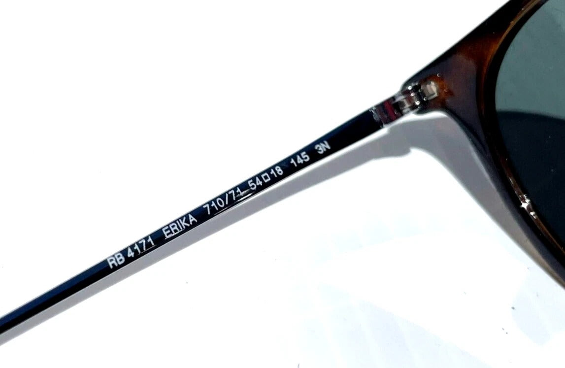 Ray Ban ERIKA Tortoise Frame Dark Green Grey Lens Sunglass RB 4171 710/71