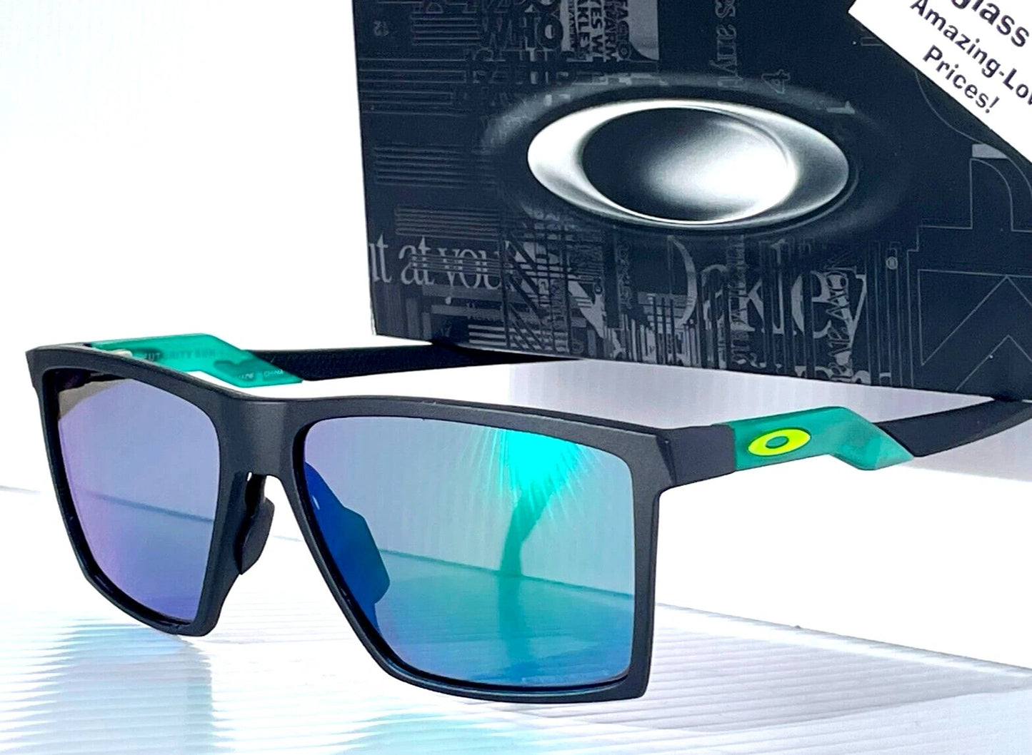 Oakley FUTURITY SUN Satin Black Frame PRIZM Jade Lens Sunglass 9482-02