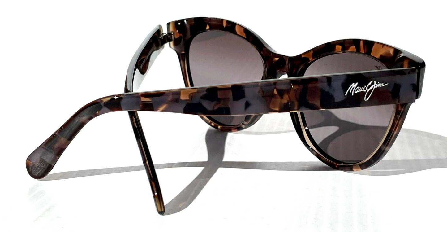 Maui Jim KUUIPO Dove Tortoise Frame POLARIZED Grey GLASS lens Sunglass GS799-27A
