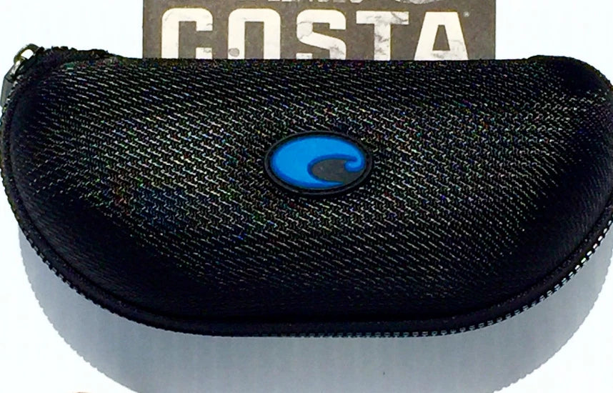 Costa Del Mar TAILFIN Matte Black POLARIZED Green Mirror 580P Lens Sunglass 9113-07 57mm