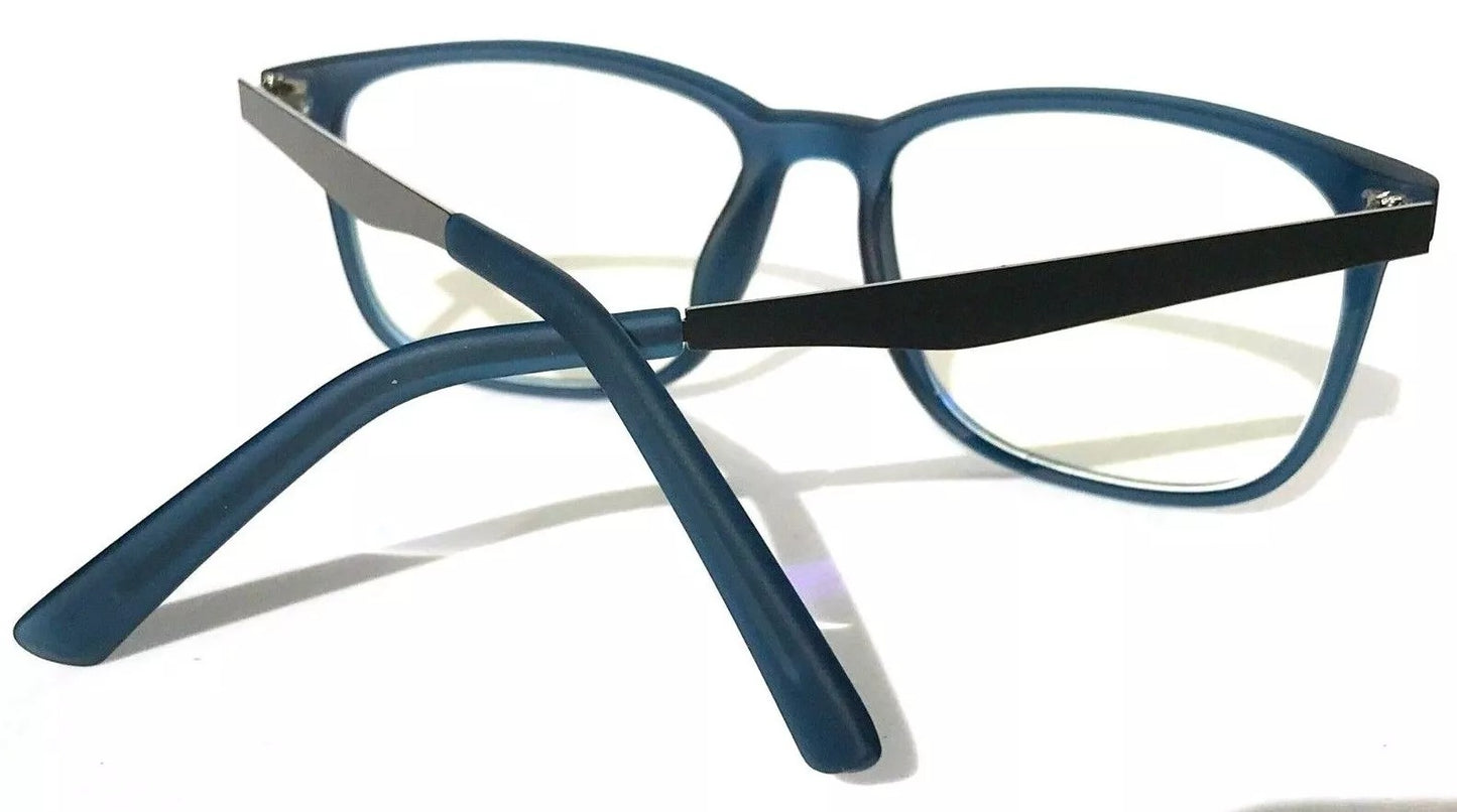 Gry Mattr DESIGNER READERS Slate Blue Frame WITTY Blue Light Blocking Eyewear