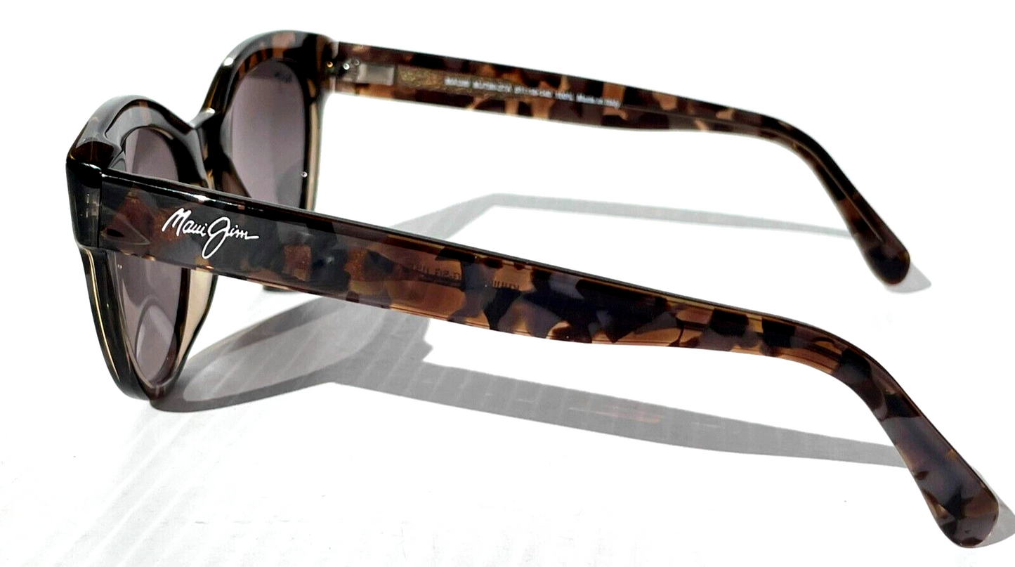 Maui Jim KUUIPO Dove Tortoise Frame POLARIZED Grey GLASS lens Sunglass GS799-27A