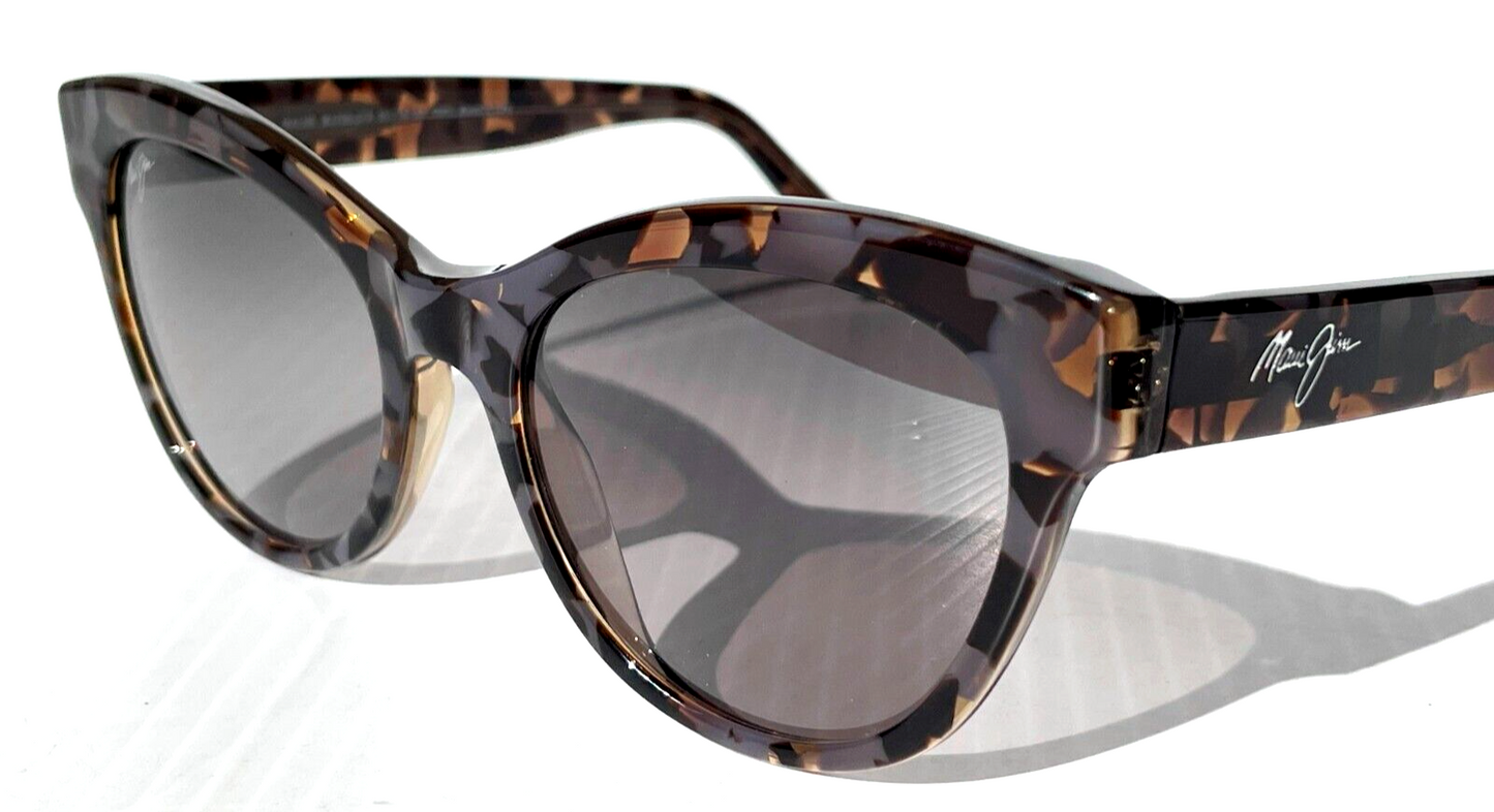 Maui Jim KUUIPO Dove Tortoise Frame POLARIZED Grey GLASS lens Sunglass GS799-27A
