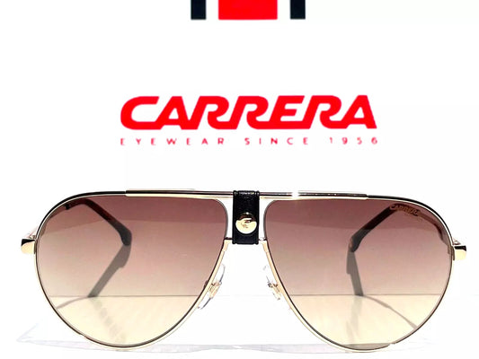 CARRERA Polished Gold Havana Frame Brown Gradient Lens Sunglass 1033/S 06J
