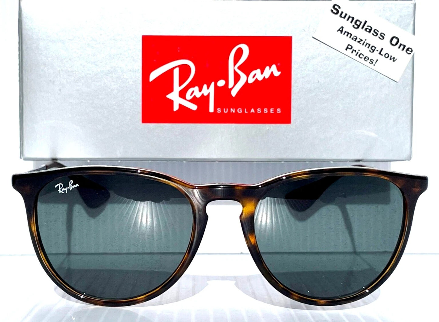 Ray Ban ERIKA Tortoise Frame Dark Green Grey Lens Sunglass RB 4171 710/71
