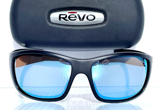 REVO MAVERICK Matte Black SuperFlex POLARIZED Blue Lens Sunglass RE 1098N 01 BL
