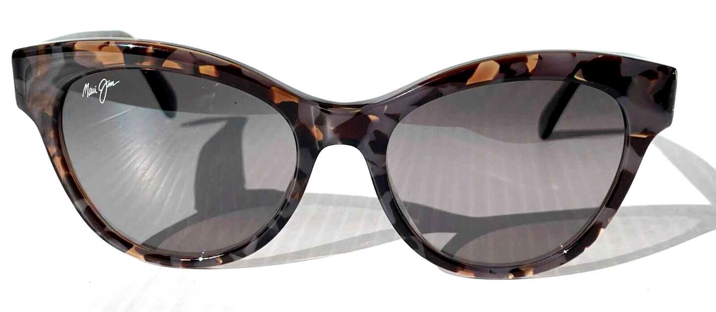 Maui Jim KUUIPO Dove Tortoise Frame POLARIZED Grey GLASS lens Sunglass GS799-27A