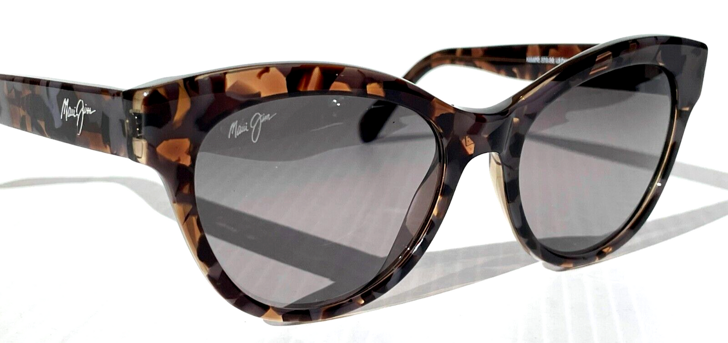 Maui Jim KUUIPO Dove Tortoise Frame POLARIZED Grey GLASS lens Sunglass GS799-27A