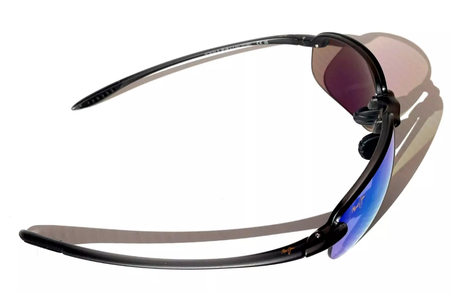 Maui Jim HOOKIPA XL Matte Black POLARIZED Maui Green Lens Sunglass GM456-14
