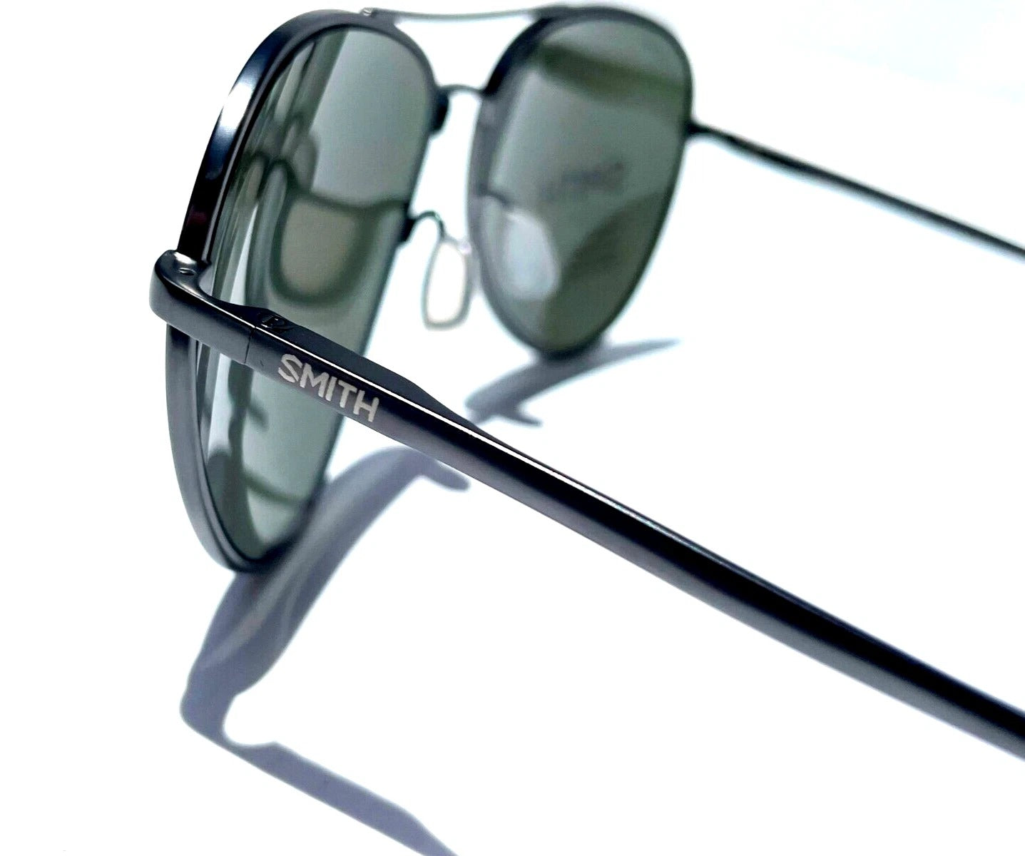 Smith Optics LAYBACK Matte Gunmetal Frame Carbonic POLARIZED Grey Green Lens Sunglass R80