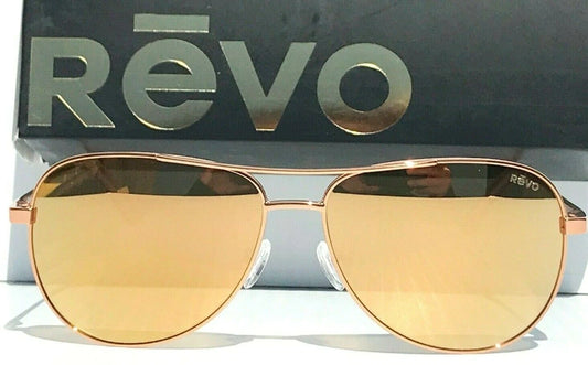 REVO RELAY S Rose Gold POLARIZED Champagne Lens Sunglass RE 1014 14 CH