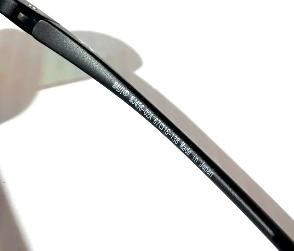 Maui Jim HOOKIPA XL Matte Black POLARIZED Lava Ruby Lens Sunglass RM456-02A