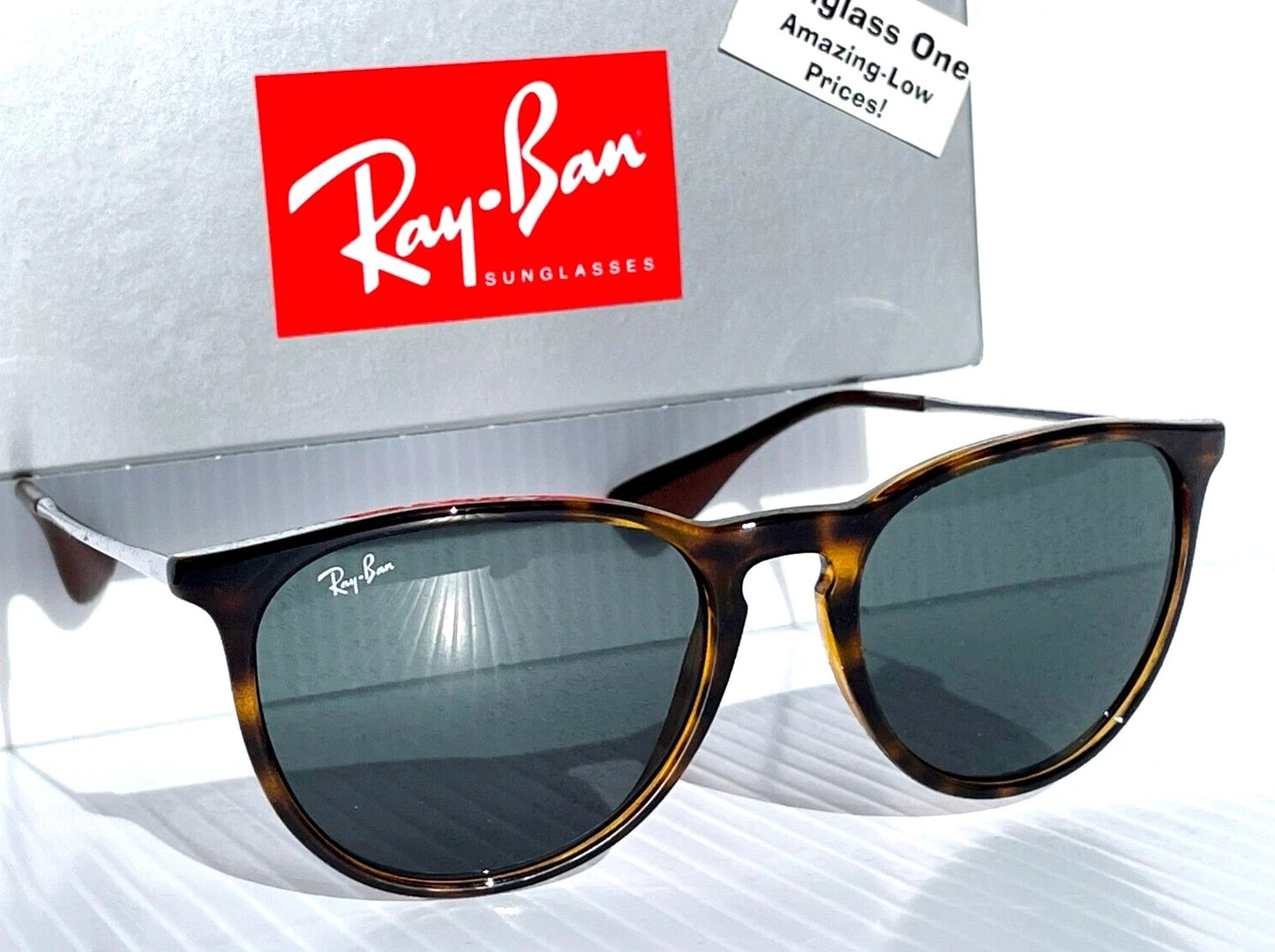 Ray Ban ERIKA Tortoise Frame Dark Green Grey Lens Sunglass RB 4171 710/71