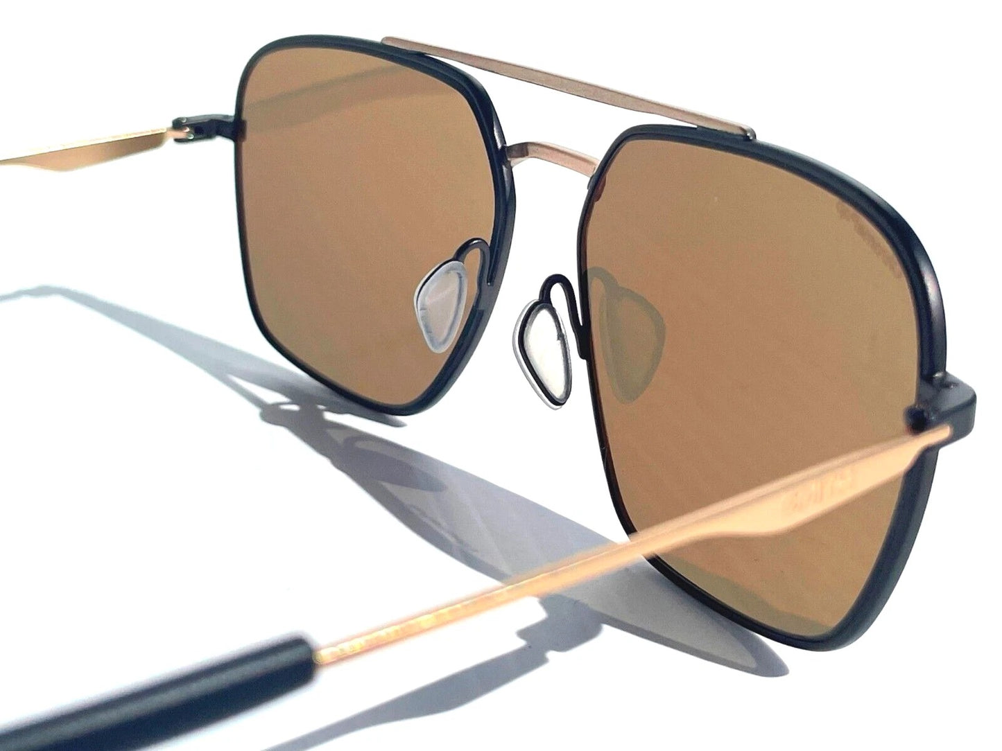 Smith Optics DOUBLEDSAM Matte Black & Gold Frame Chromapop Brown Lens Sunglass 0I46