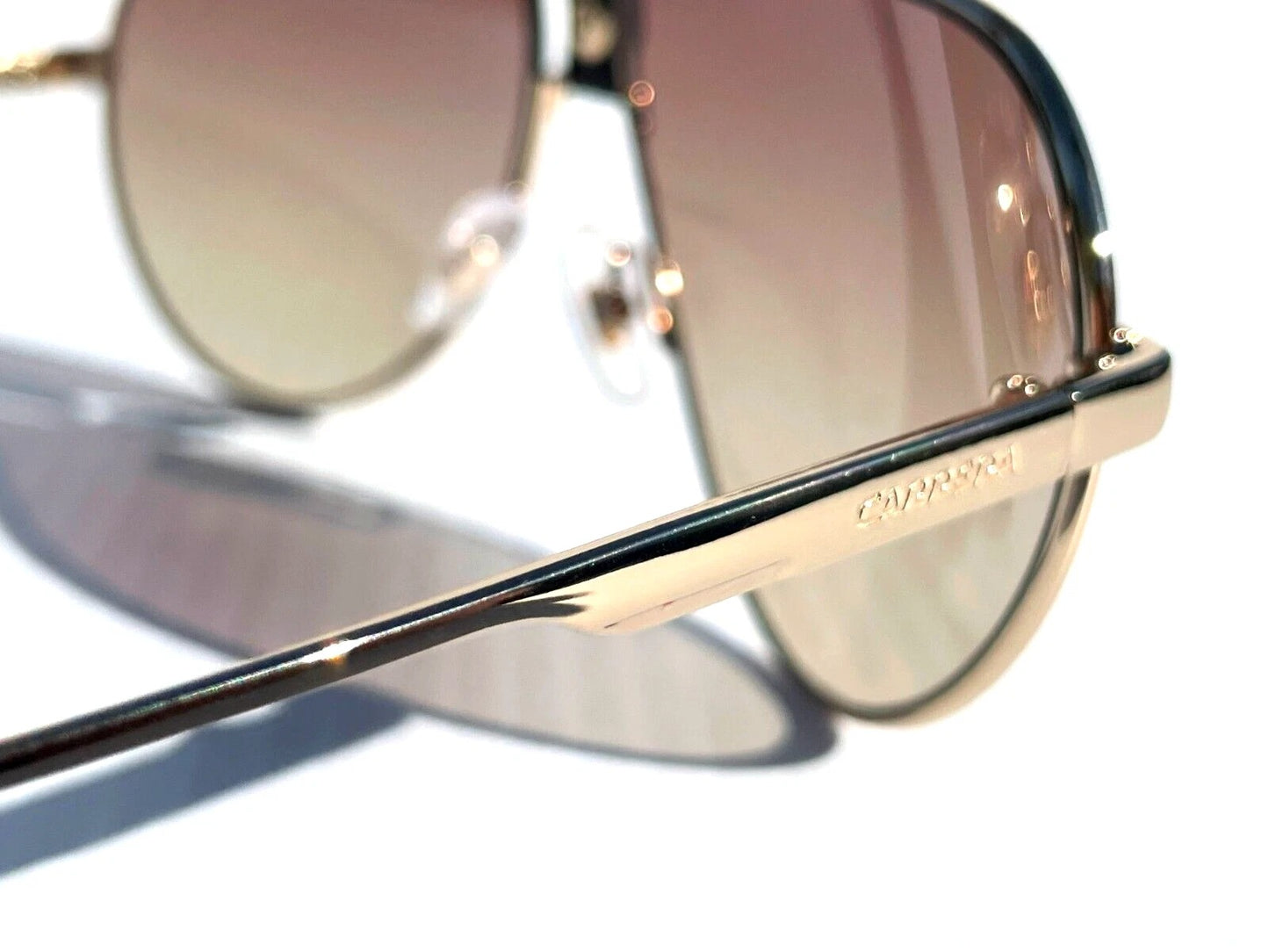 CARRERA Polished Gold Havana Frame Brown Gradient Lens Sunglass 1033/S 06J