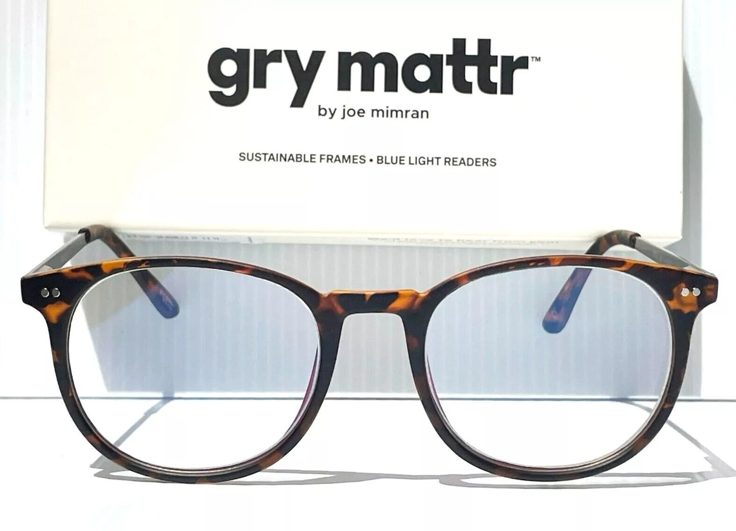 Gry Mattr DESIGNER READERS Tortoise Frame PRACTICAL Blue Light Blocking Eyewear