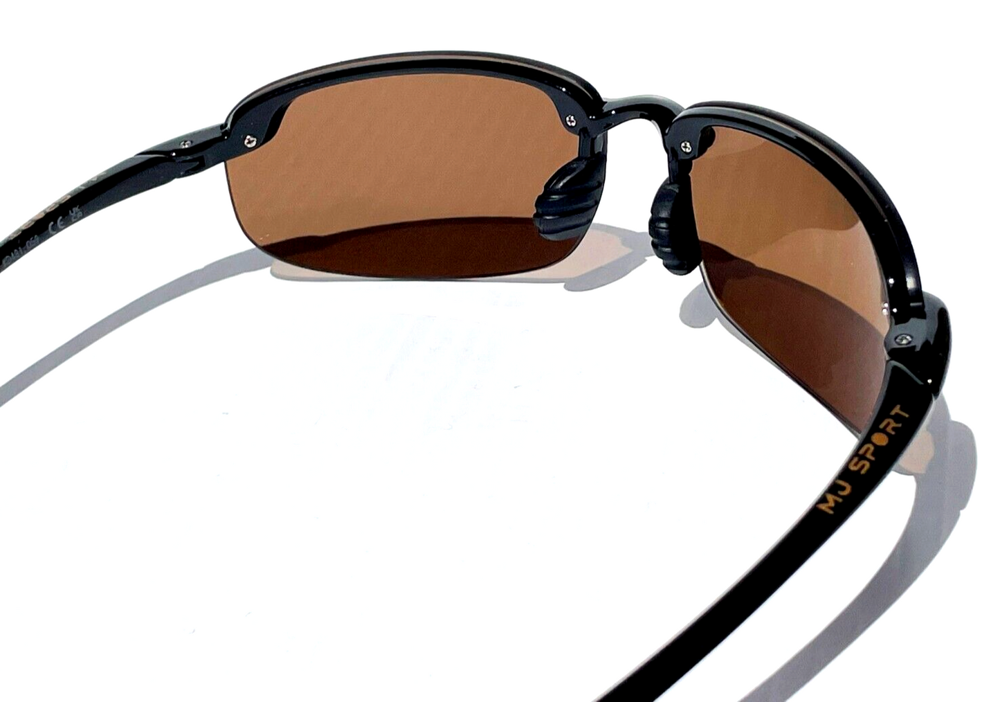 Maui Jim HOOKIPA Gloss Black Frames POLARIZED HCL Bronze Lens Sunglass H407-02