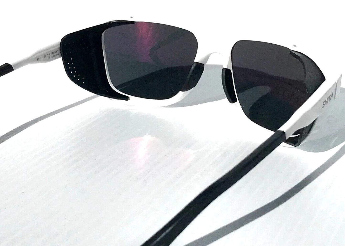 Smith Optics EMBARK White Frame ChromaPop POLARIZED Platinum Mirror Lens Sunglass