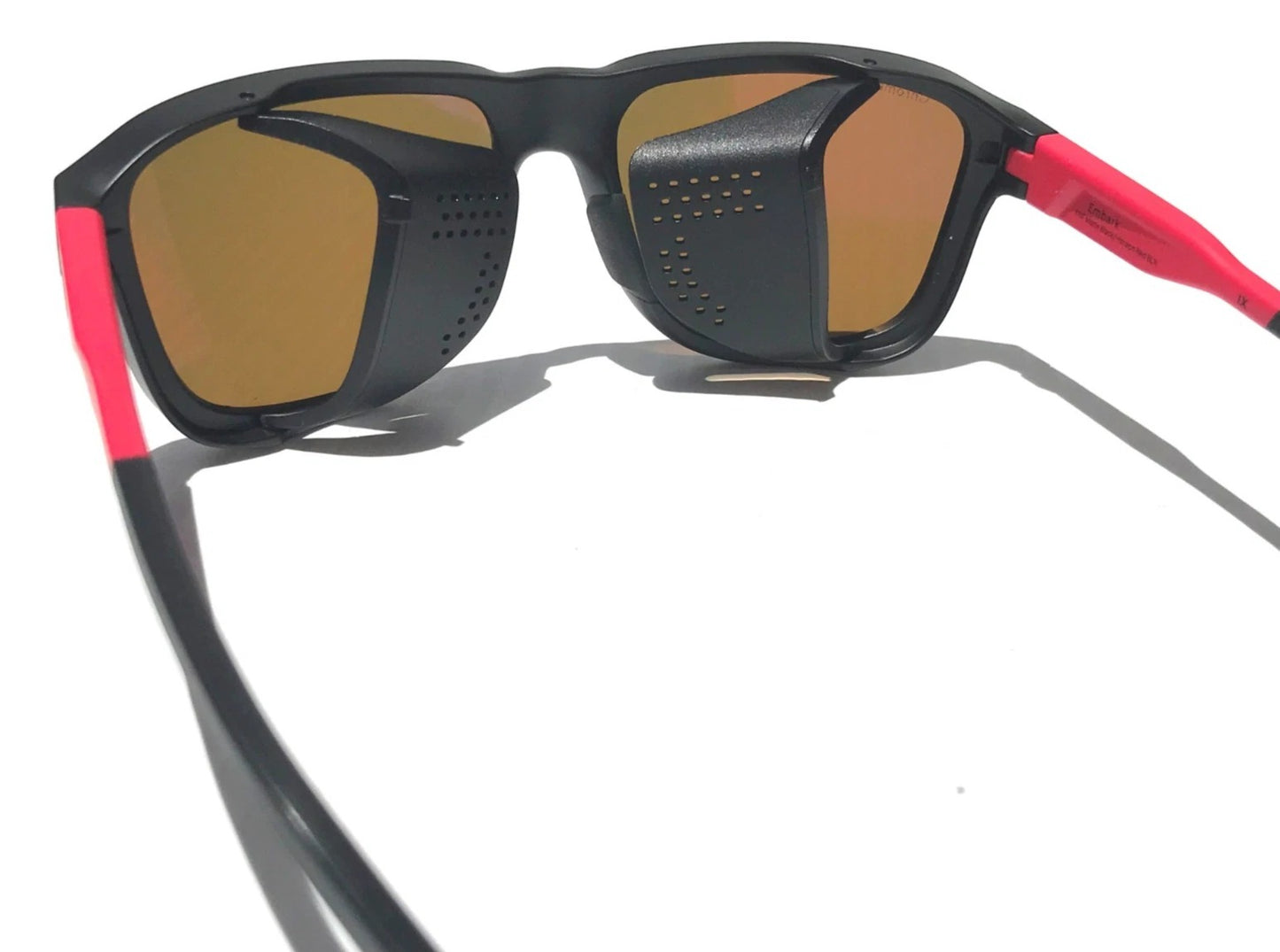 Smith Optics EMBARK Matte Black Horizon Red Frame ChromaPop POLARIZED Red Mirror Sunglass