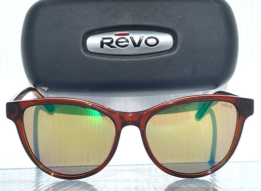 REVO DAPHNE Brown POLARIZED Green Lens Sunglass RE 1101ECO 02 GN