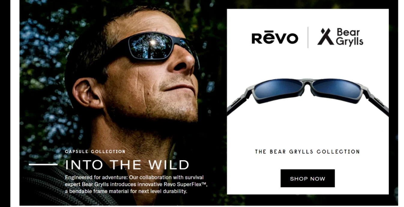 REVO CAPER BEAR GRYLLS Matte Blue POLARIZED Gray Lens Sunglass RE 1092 05 GY