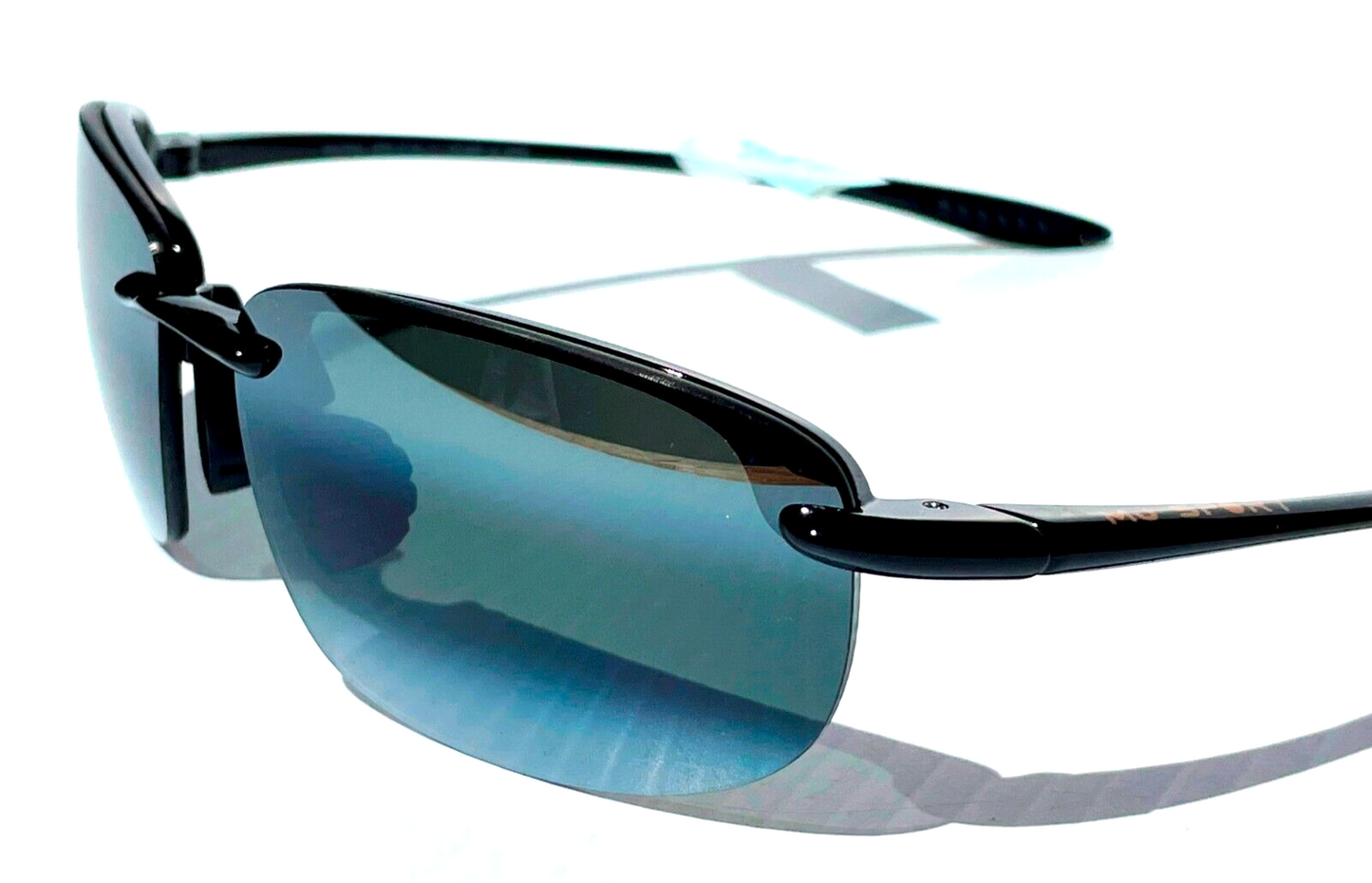 Maui Jim HOOKIPA Gloss Black POLARIZED Grey Lens Sunglass 407N-02
