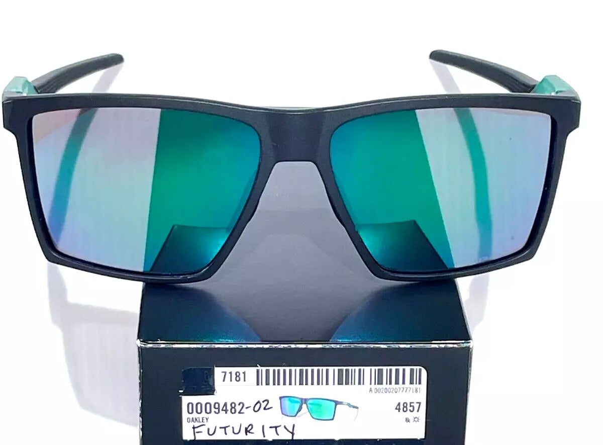 Oakley FUTURITY SUN Satin Black Frame PRIZM Jade Lens Sunglass 9482-02