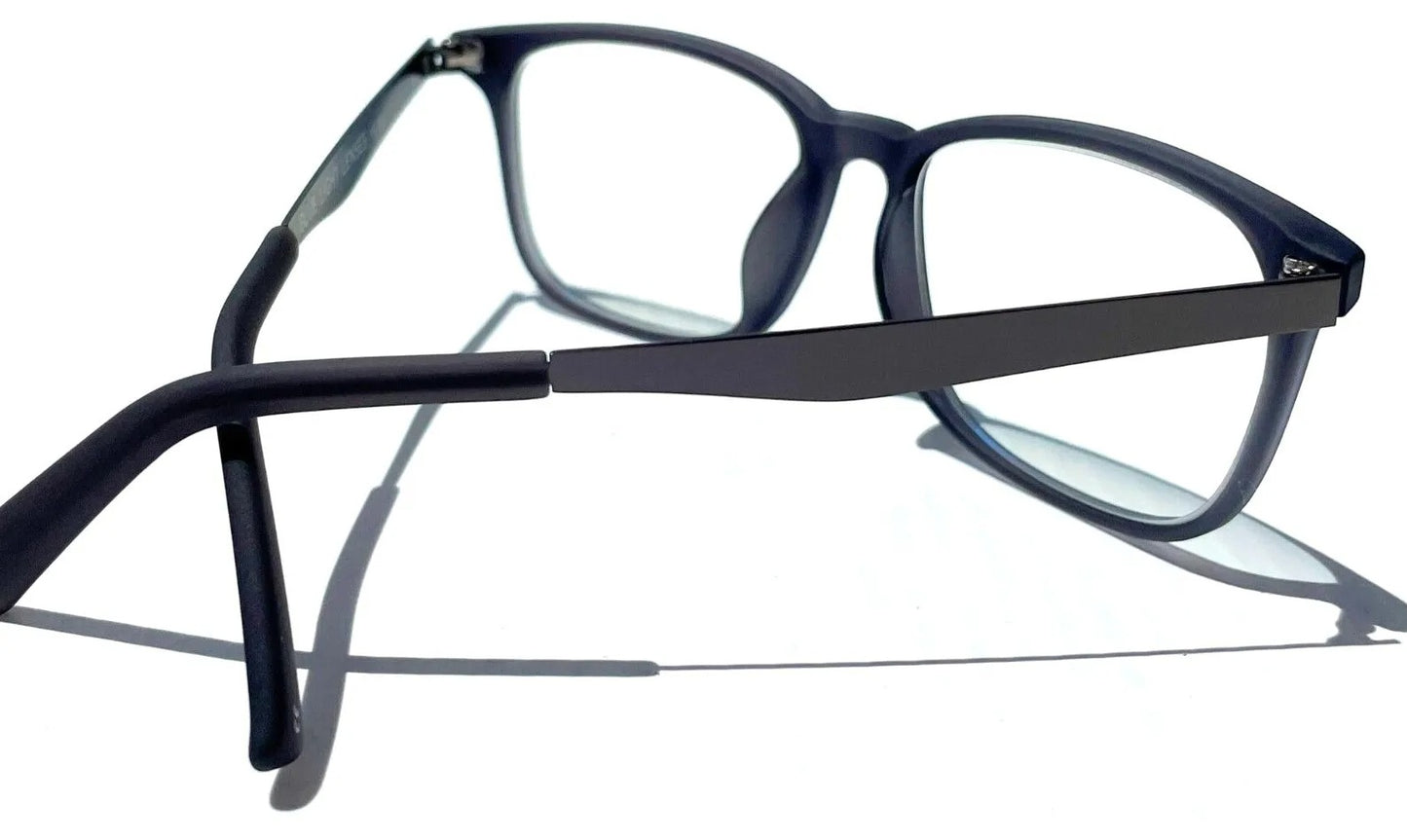 Gry Mattr DESIGNER READERS Slate Grey Frame WITTY Blue Light Blocking Eyewear