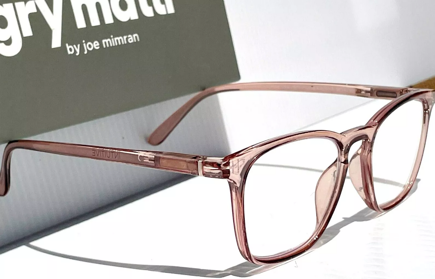 Gry Mattr DESIGNER READERS Shiny Rose INTUITIVE Blue Light Blocking Eyewear