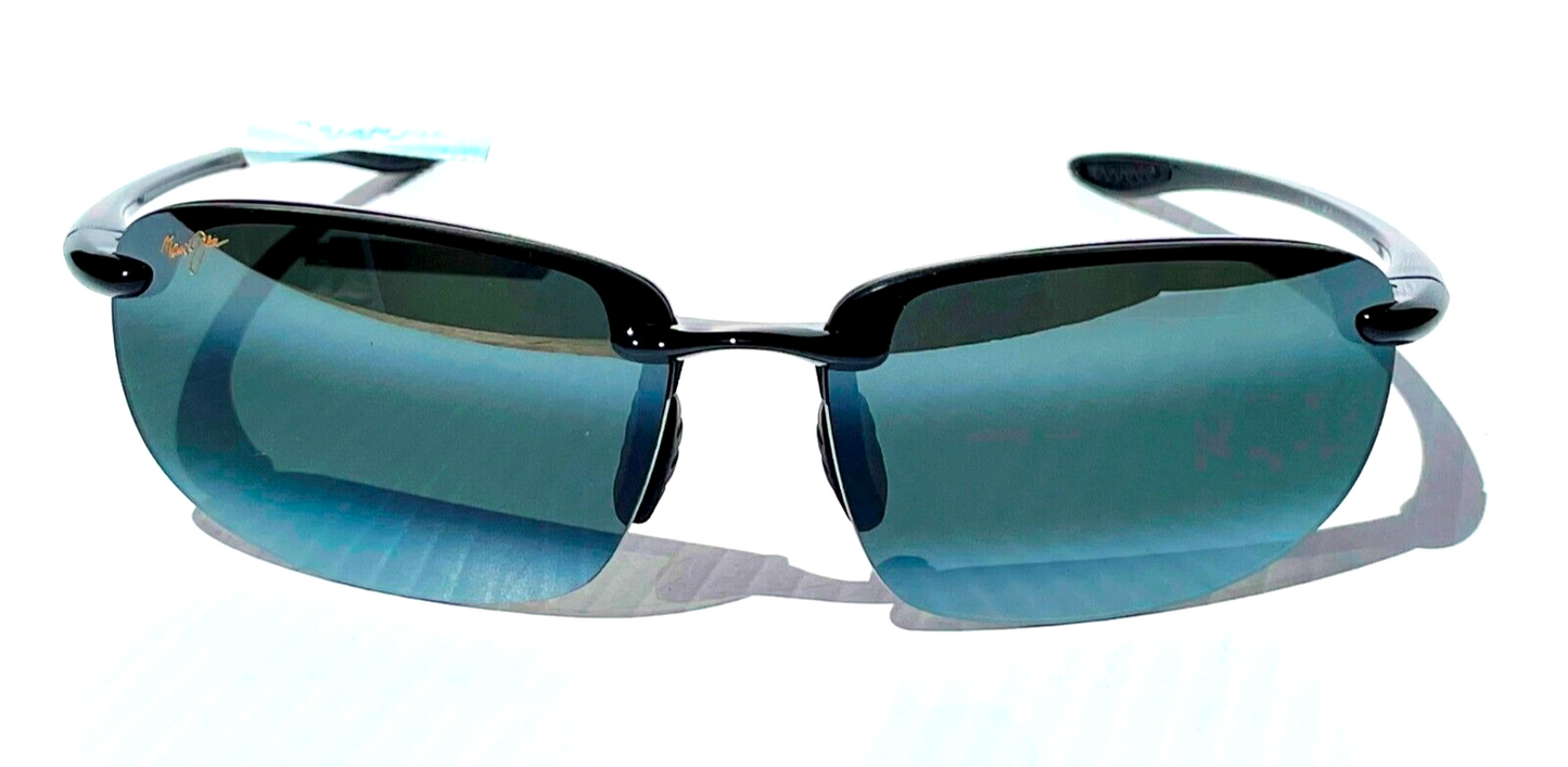 Maui Jim HOOKIPA Gloss Black POLARIZED Grey Lens Sunglass 407N-02
