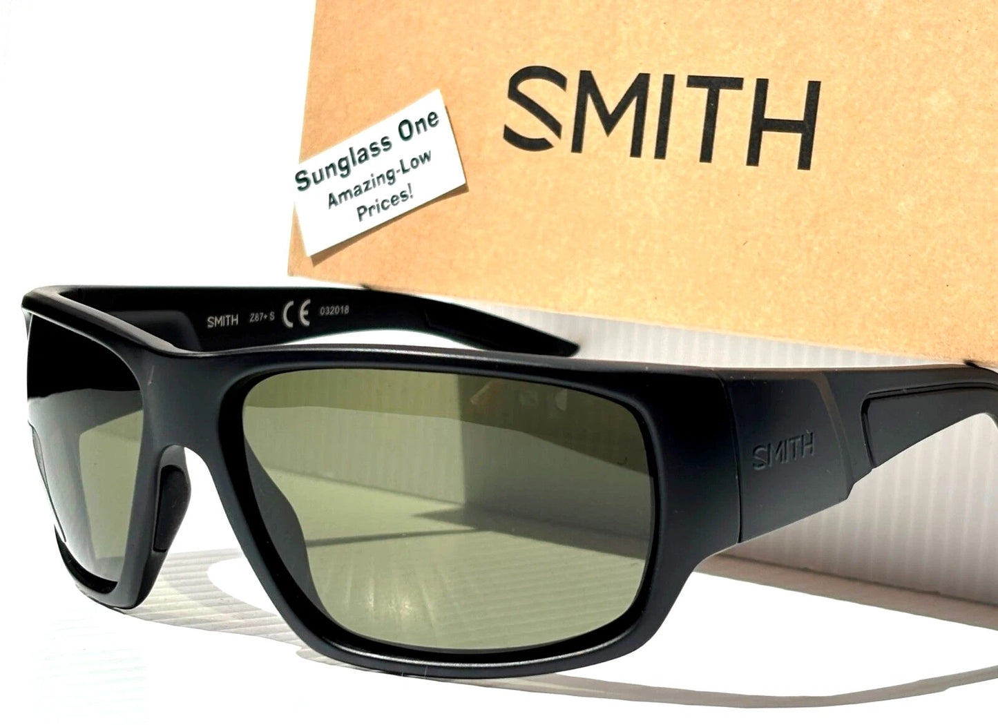 Smith Optics DRAGSTRIP TACTICAL Matte Black Frame ChromaPop POLARIZED Gray Green Lens Sunglass
