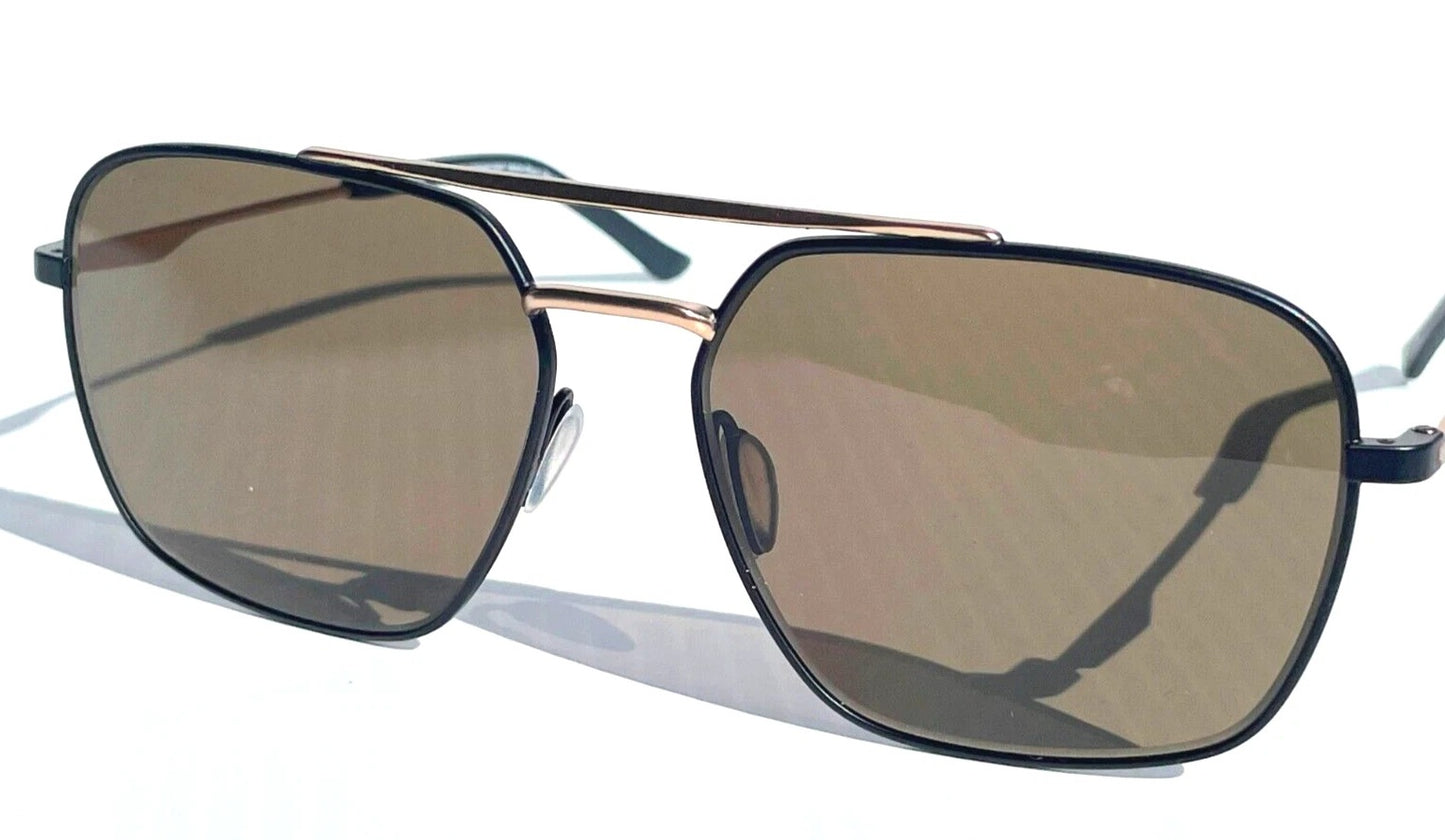 Smith Optics DOUBLEDSAM Matte Black & Gold Frame Chromapop Brown Lens Sunglass 0I46