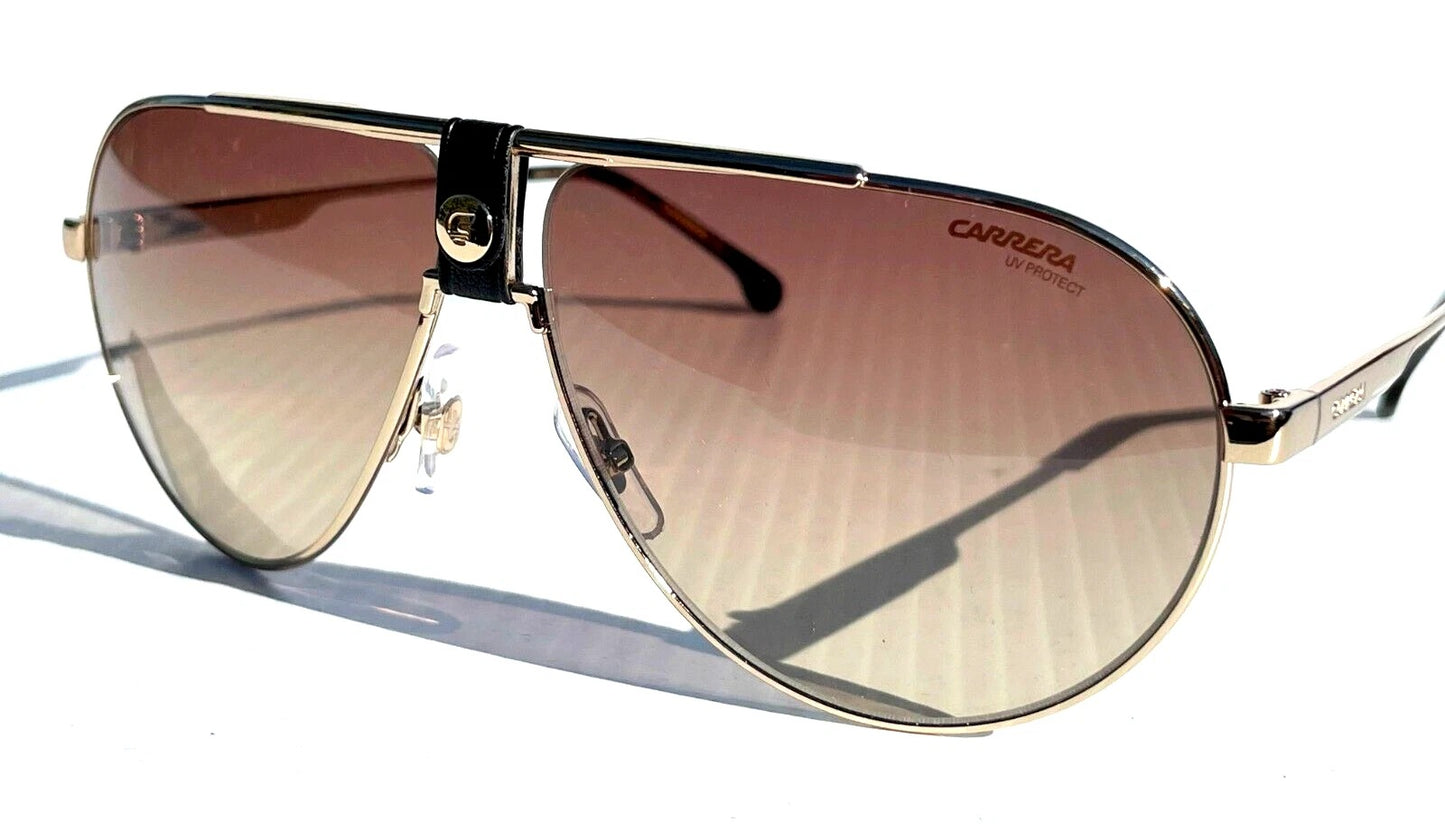 CARRERA Polished Gold Havana Frame Brown Gradient Lens Sunglass 1033/S 06J