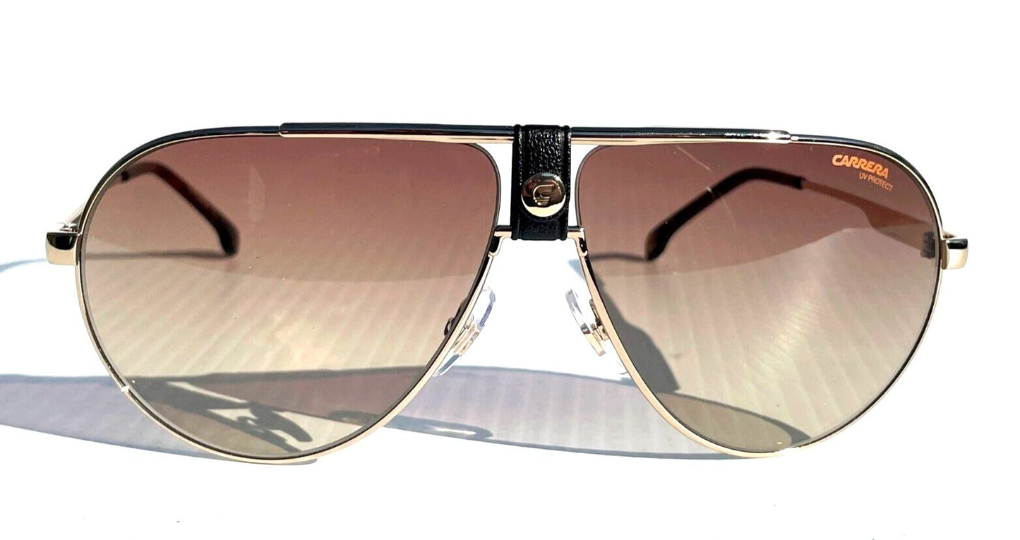 CARRERA Polished Gold Havana Frame Brown Gradient Lens Sunglass 1033/S 06J