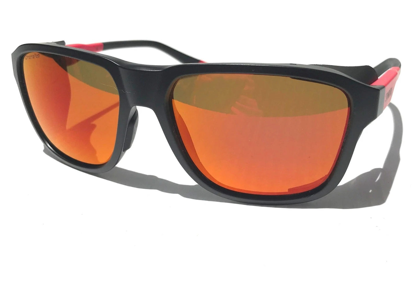 Smith Optics EMBARK Matte Black Horizon Red Frame ChromaPop POLARIZED Red Mirror Sunglass