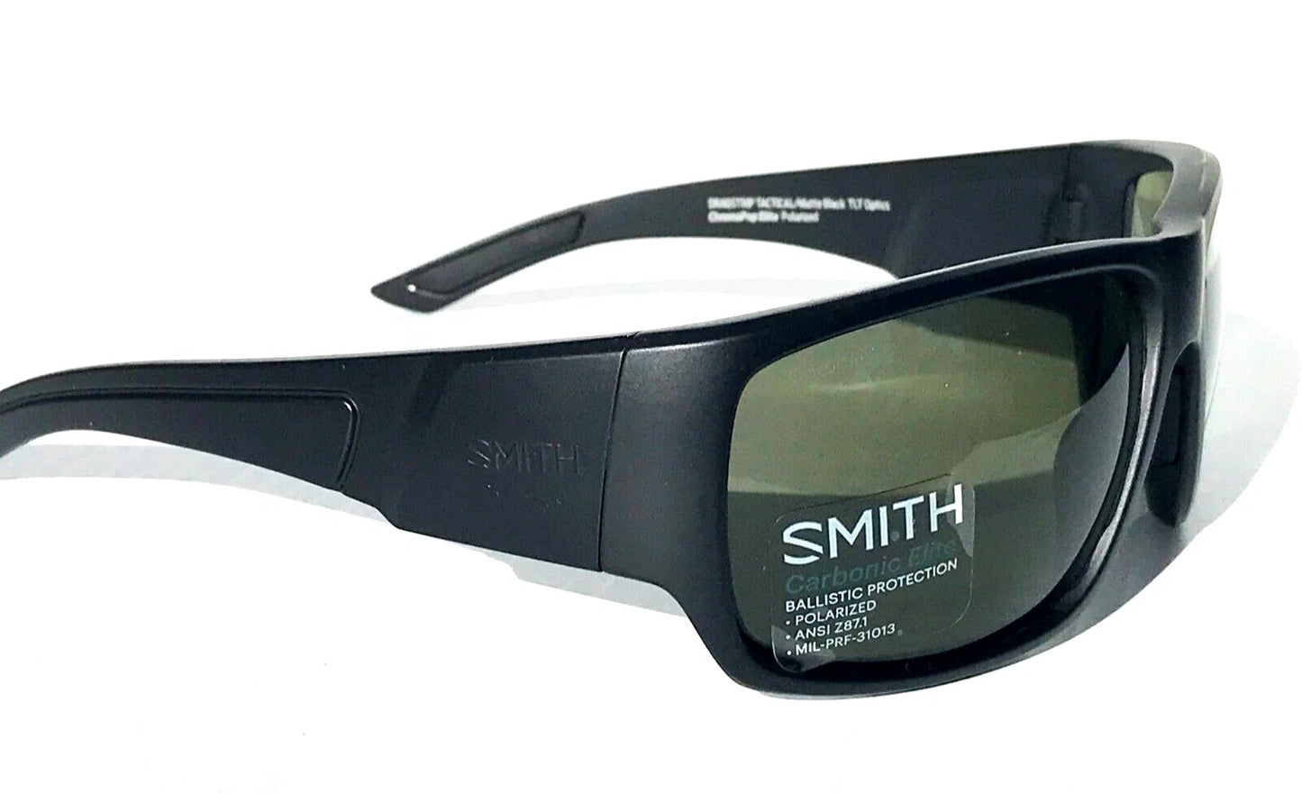 Smith Optics DRAGSTRIP TACTICAL Matte Black Frame ChromaPop POLARIZED Gray Green Lens Sunglass