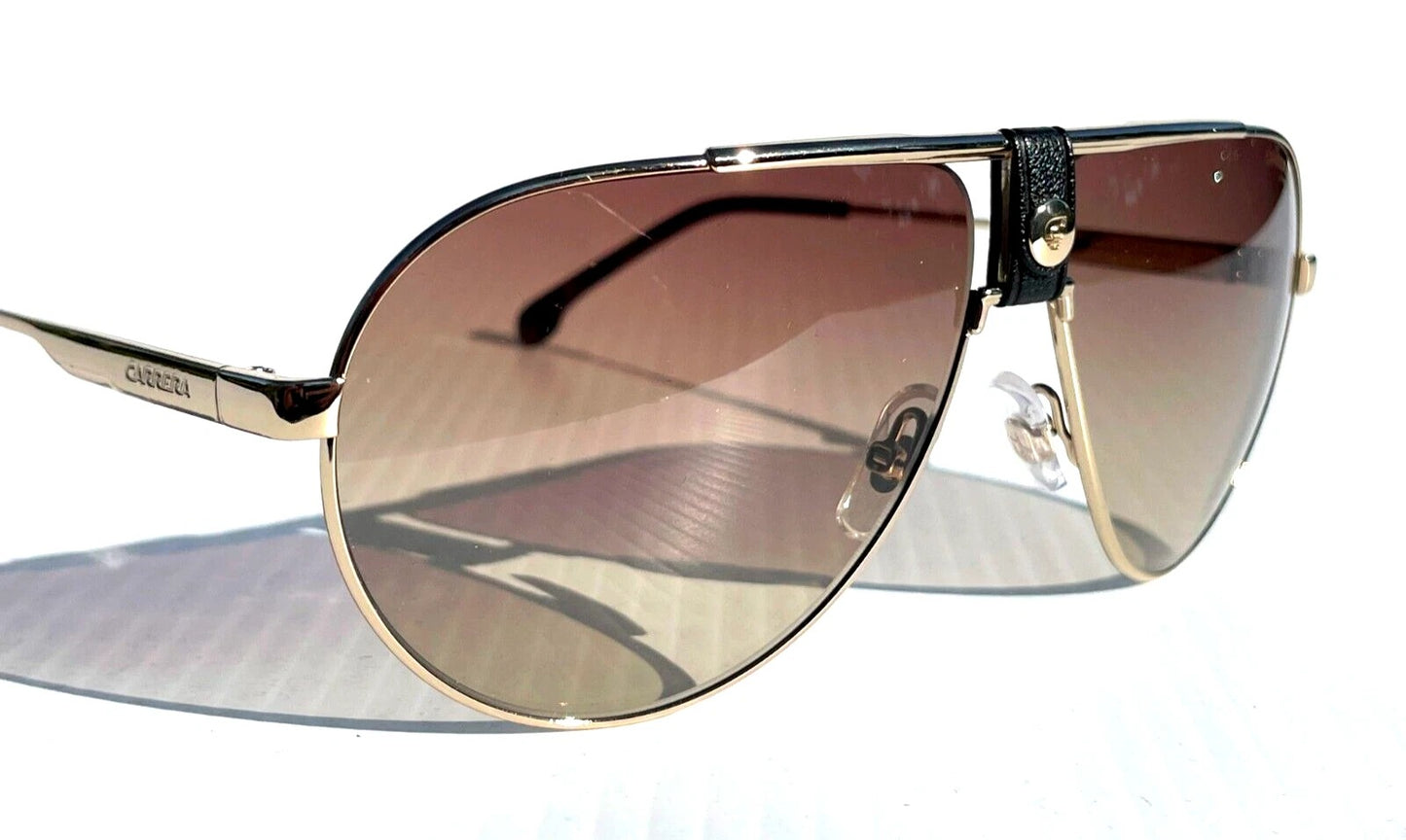 CARRERA Polished Gold Havana Frame Brown Gradient Lens Sunglass 1033/S 06J