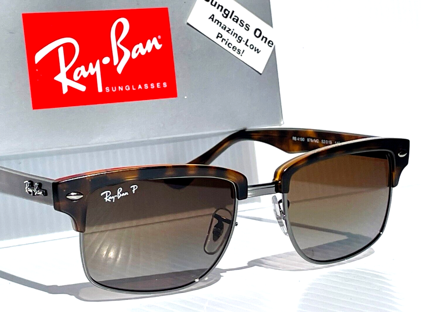 Ray Ban CLUBMASTER Demi Gloss Havana Frame POLARIZED Brown Lens Sungla ray-ban-clubmaster-demi-gloss-havana-frame-polarized-brown-lens-sungla