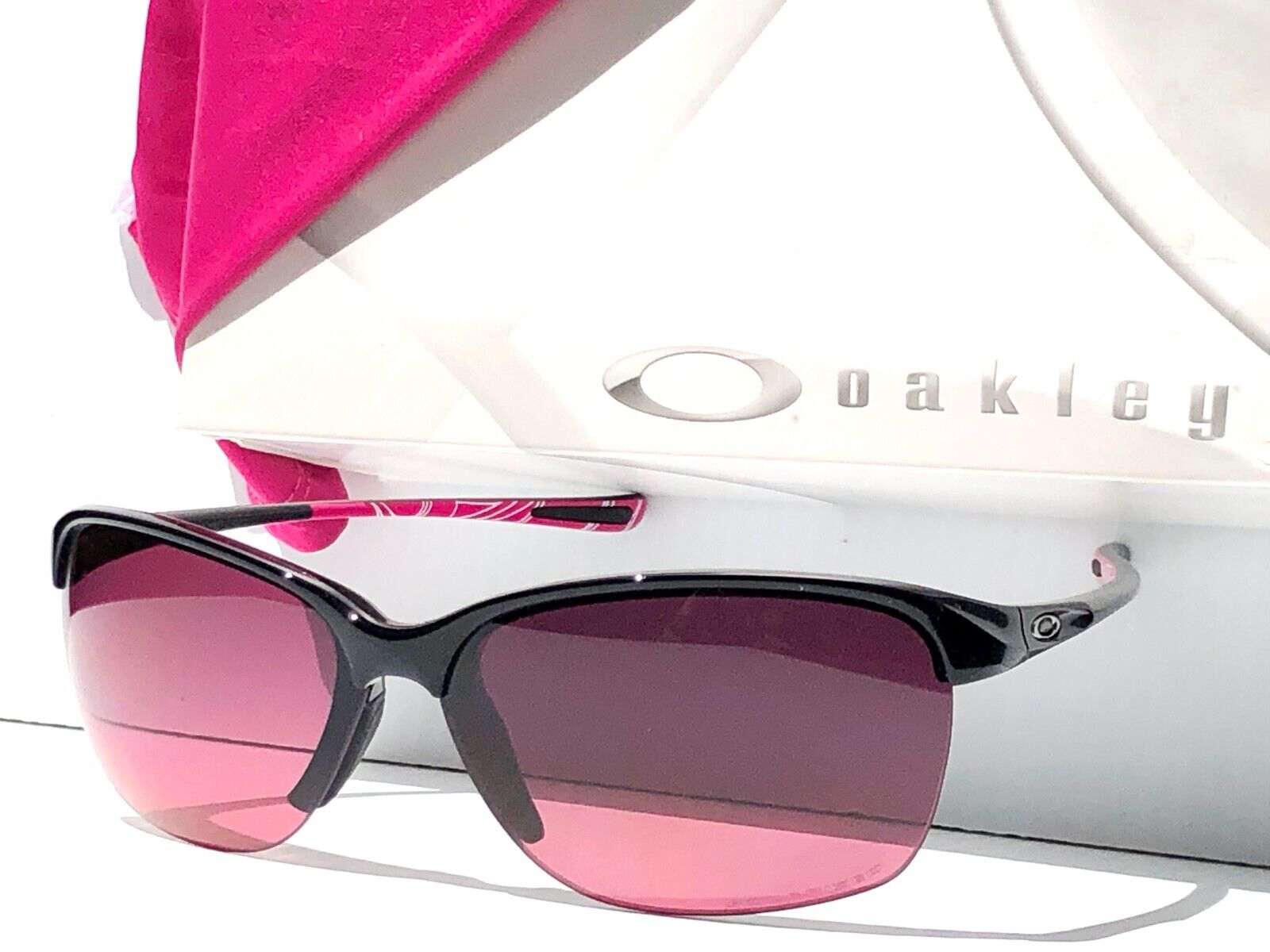 Oakley UNSTOPPABLE BREAST CANCER Polarized Rose Gradient Sunglass oo91 SunglassOne