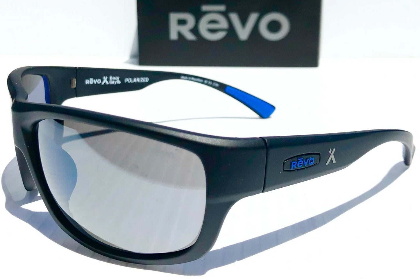 REVO CAPER BEAR GRYLLS Matte Black POLARIZED Gray Lens Sunglass RE 1092 01 GY