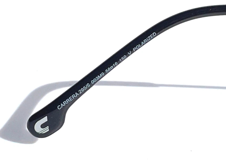 CARRERA Matte Black Frame POLARIZED Black Lens Sunglass 295/S 003M9